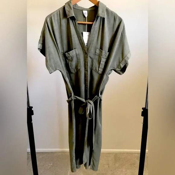 H&M | Skirts | Hm Denim Shirt Dress Khaki Greenwomens Size 2 | Poshmark H&M | Skirts | Hm Denim Shirt Dress Khaki Greenwomens Size 2 | Poshmark
